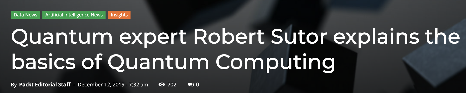 Quantum expert Robert Sutor explains the basics of Quantum Computing